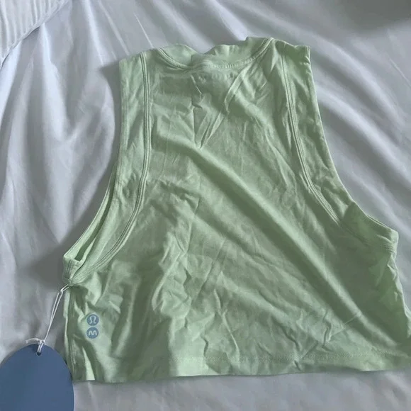 92 🆕💚 Lululemon X Madhappy All Your Crop Tank - Heathered Elixir - Picture 5 of 9